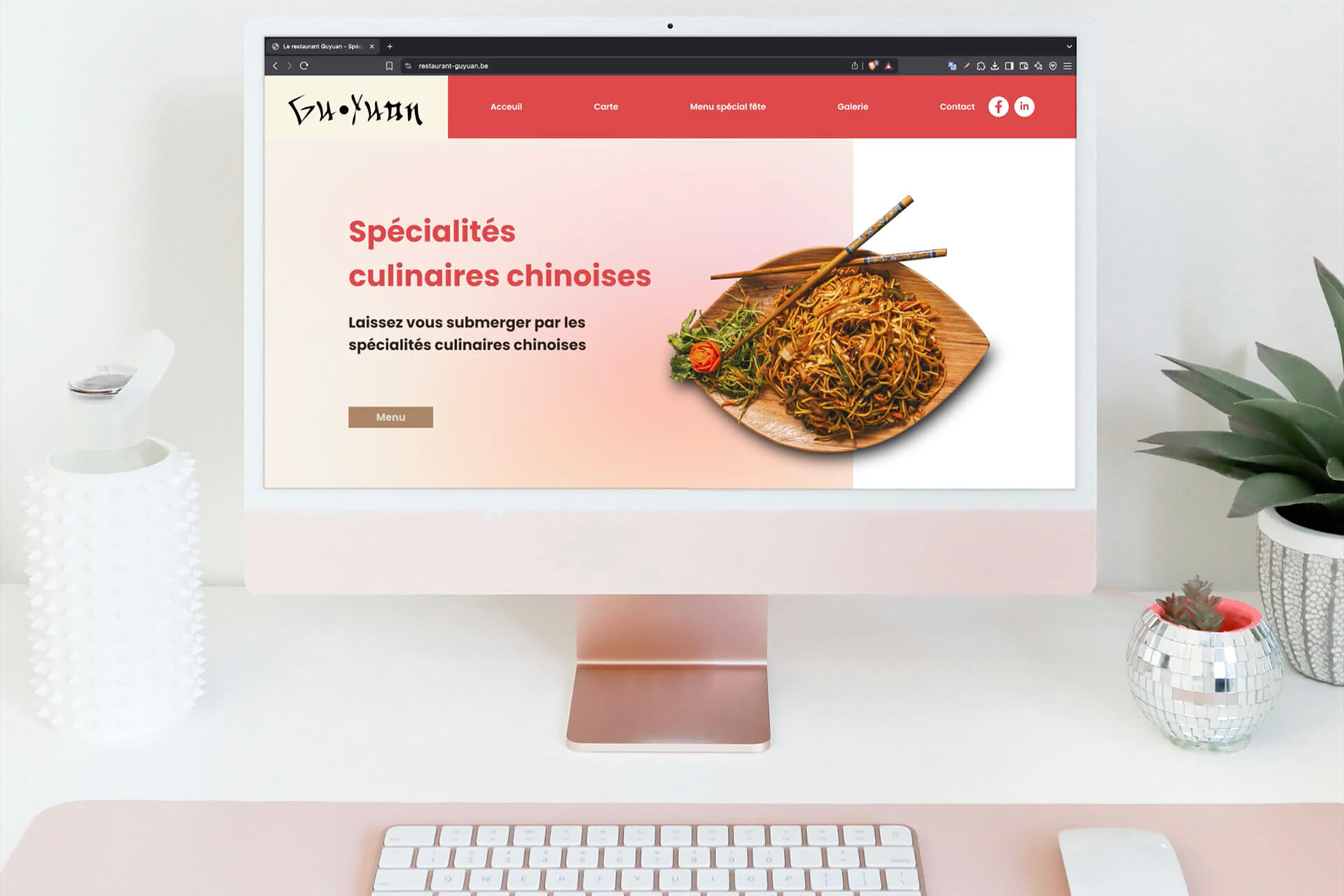 Refonte site web responsive pour restaurant GuYuan